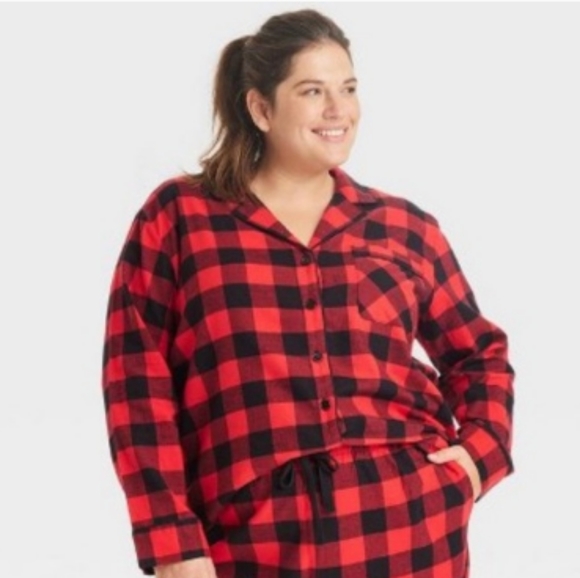Red & Black Plaid Soft & Cozy Lounge-in-Style Jams SZ XL - Picture 2 of 10